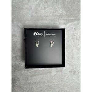 Disney Baublebar Earrings Maleficent Horn Studs Green Crystal NWT